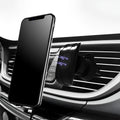 Glory black universal car phone holder shown mounted on a car dashboard.