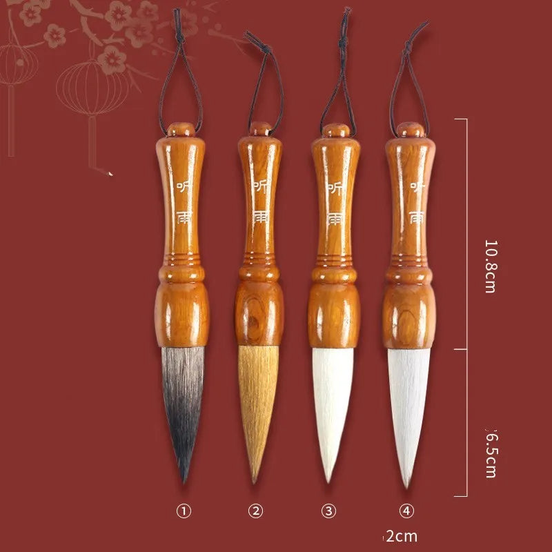Large traditional Chinese writing brush with mixed hair for calligraphy and painting