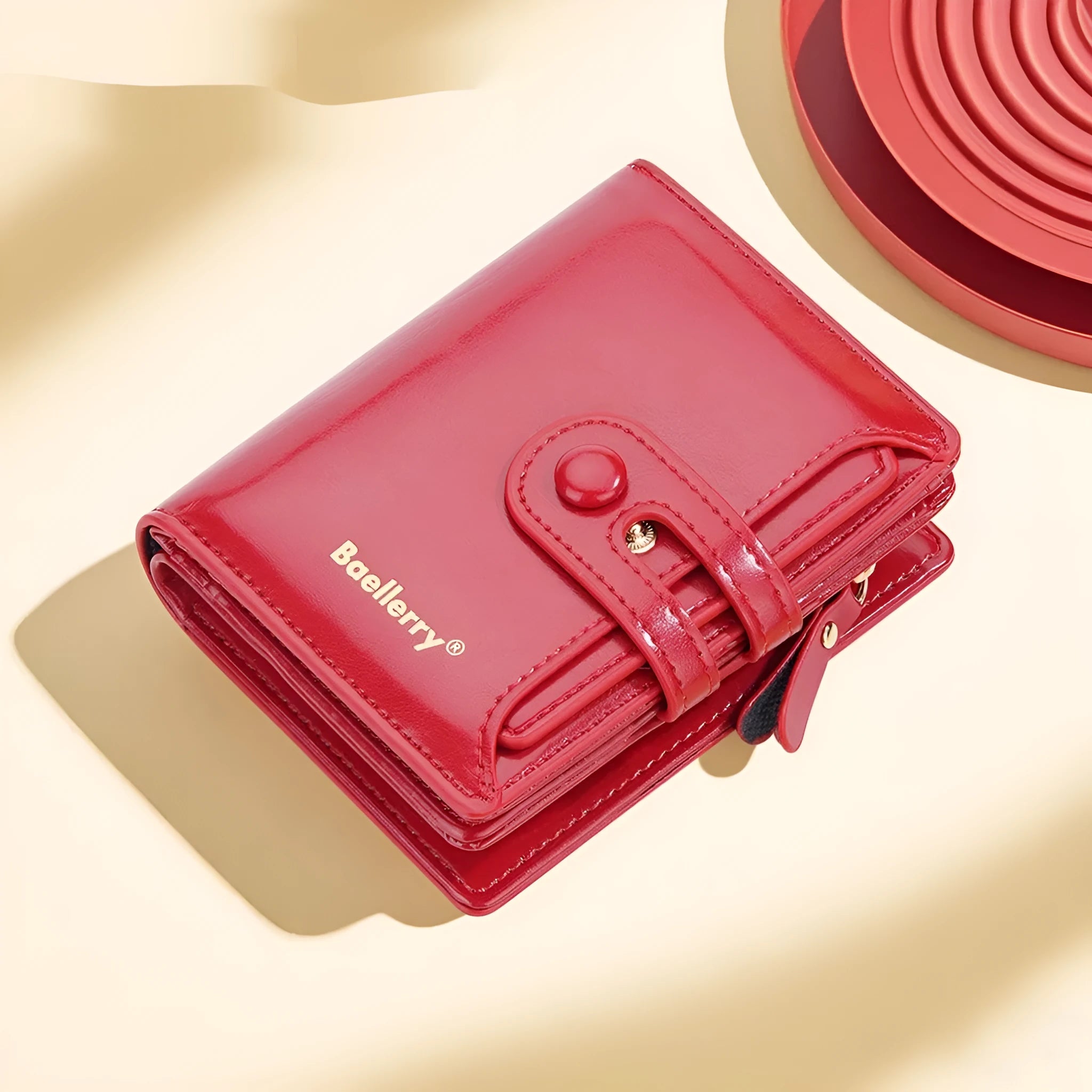 Women's PU leather card holder wallet with polyester lining in multiple colour options