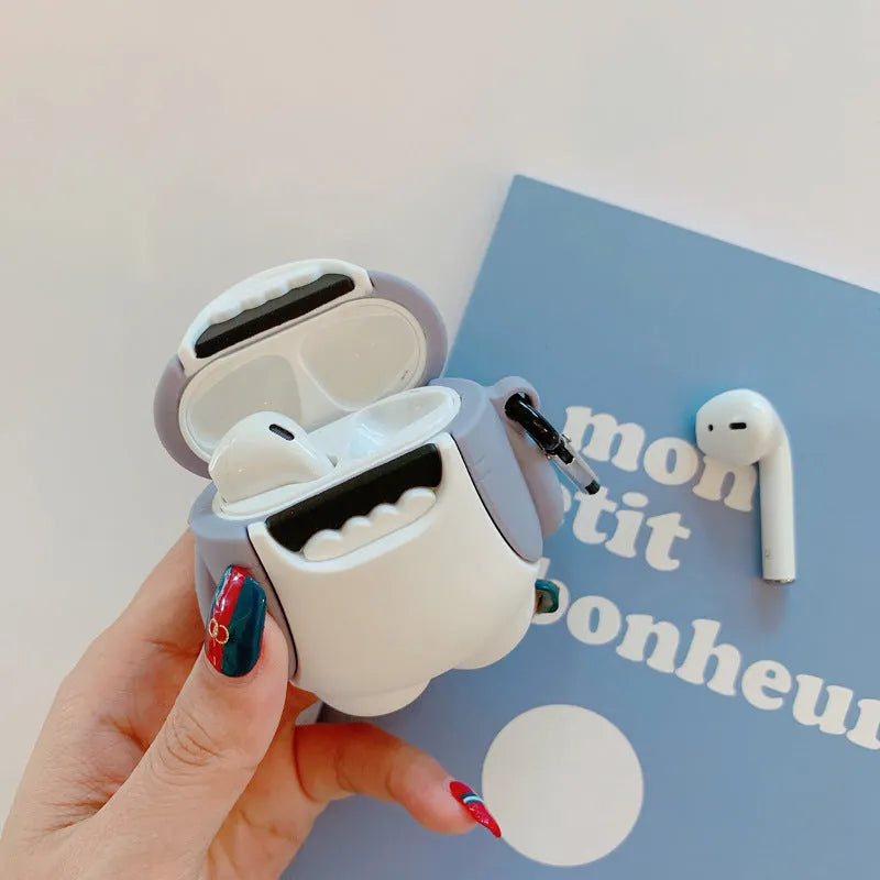 Silicone protective covers for AirPods 1 and 2 wireless earbuds