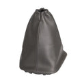 Black leather dust cover for Toyota Corolla gear shift lever, shown beside vehicle interior