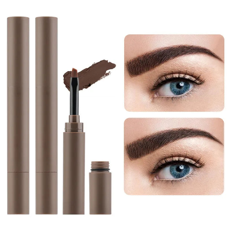 Double-headed eyebrow cream for natural brow shaping in five colour shades