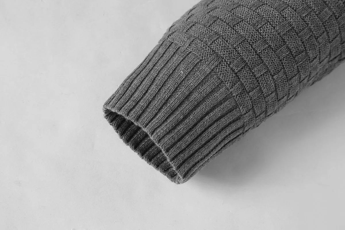 Men's grey cotton-polyester blend hoodie sweatshirt on a hanger.