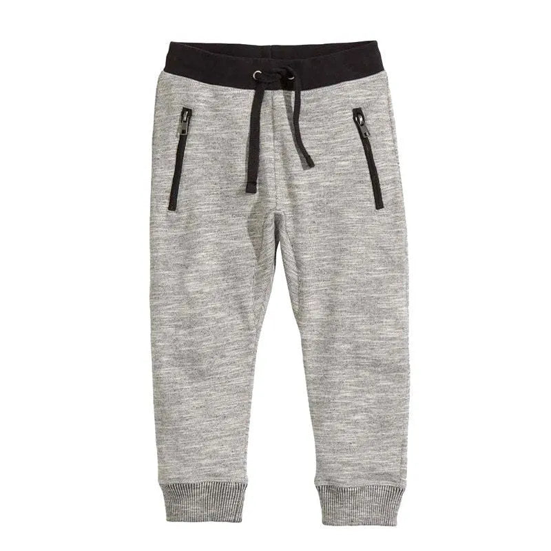 Boys cotton two-piece suit with long sleeve t-shirt and pants, letter pattern design