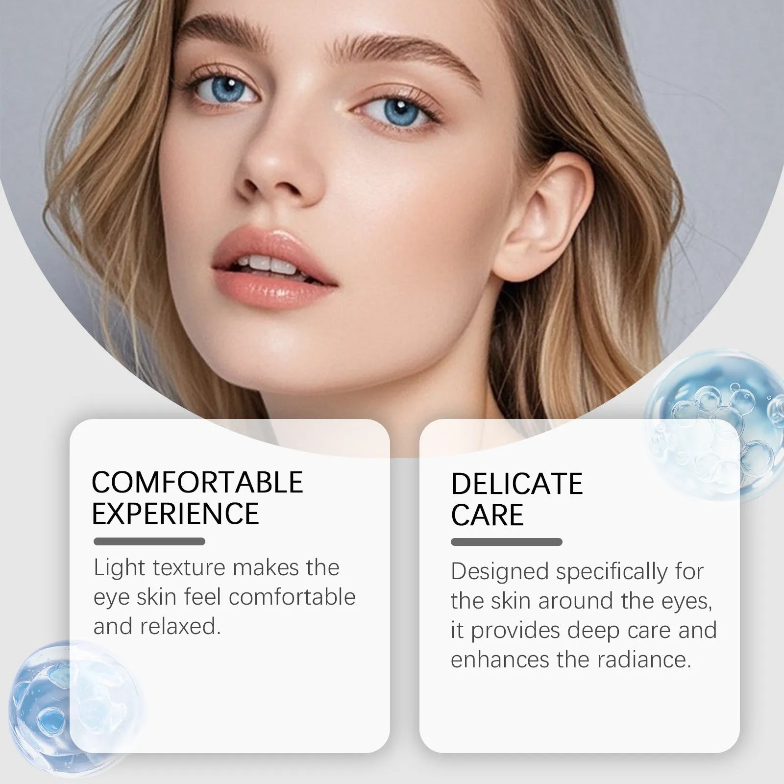 20g moisturising eye cream tube with ceramide EOS for eye area hydration