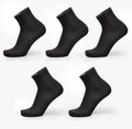 Men's bamboo fibre business socks with small square pattern in five colour options