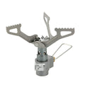 Portable propane camping stove with one-piece furnace for outdoor cooking