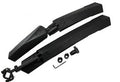 Quick release plastic bicycle mud guards in colour options for front and rear wheels