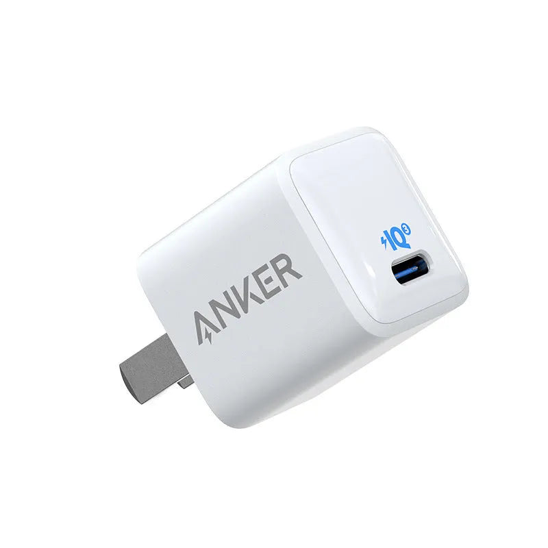White 18W fast charge USB travel charger for mobile phones