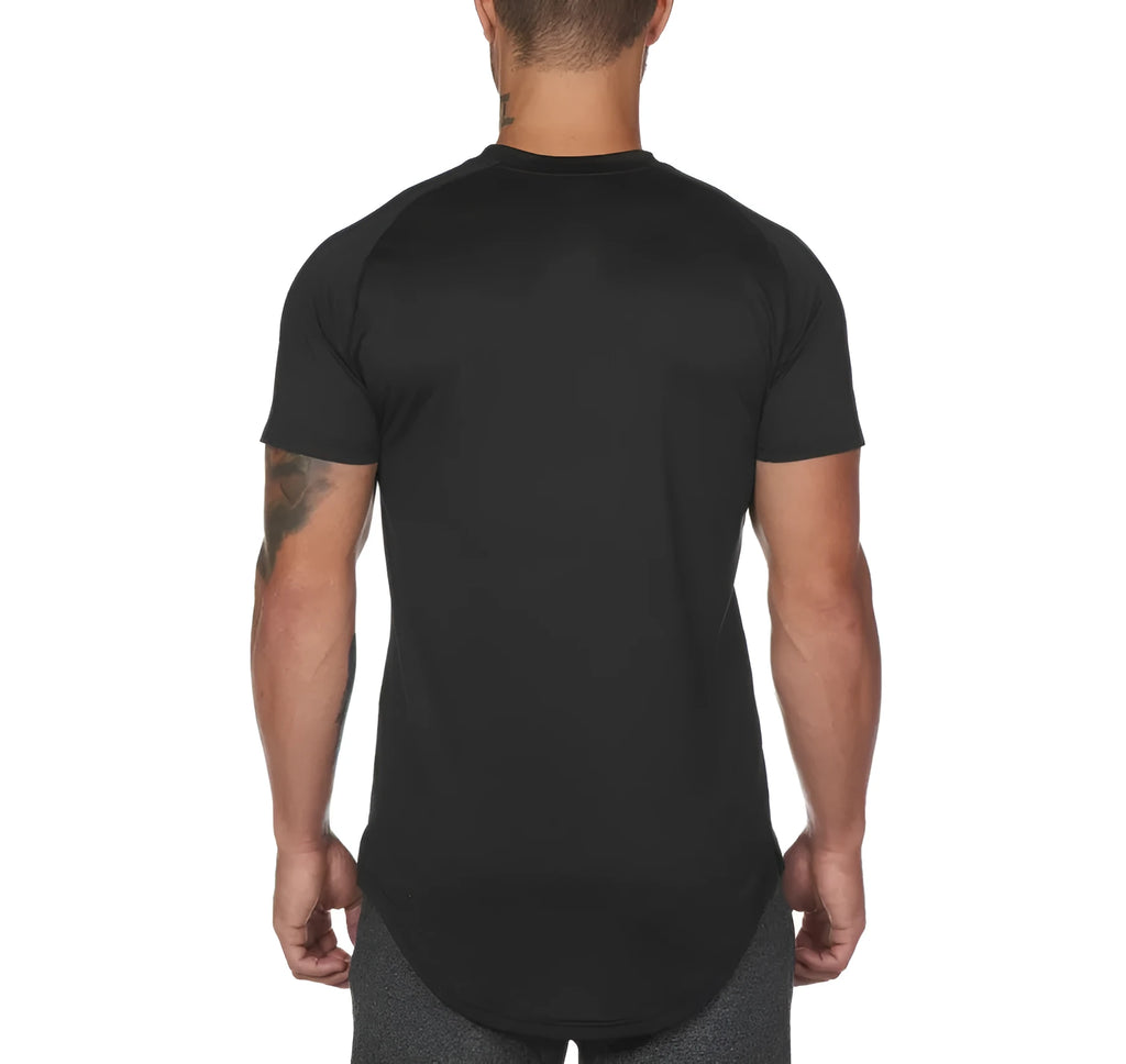 Mens plain cotton gym t-shirt in Army Green colour for fitness workouts