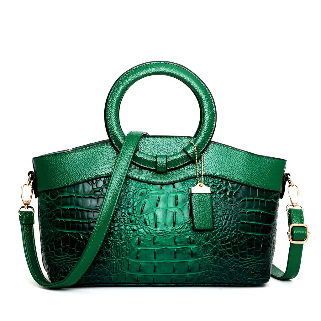 Women's casual fabric handbag in multiple colours showing front zipper and shoulder strap