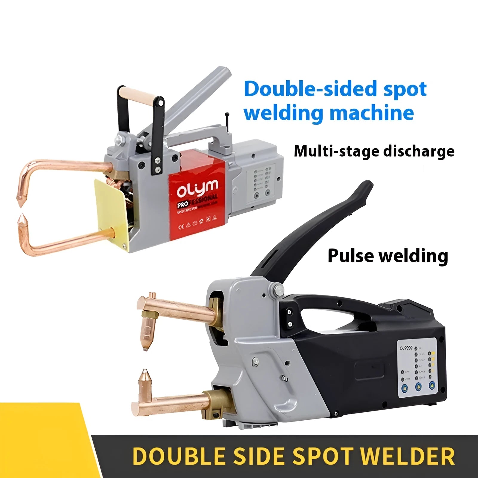 OL8000 spot welding machine with manual control and welding heads