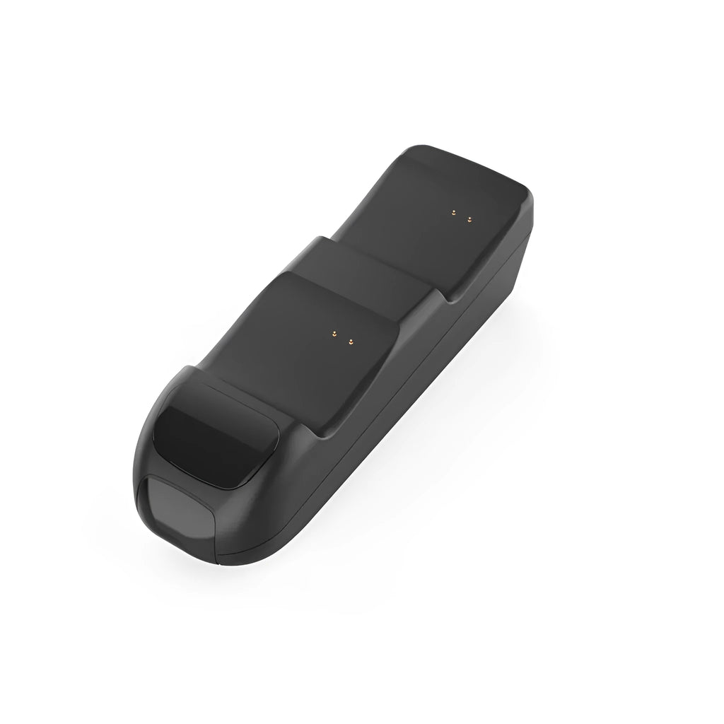 Black Xbox Series X dual controller charging station with indicator lights
