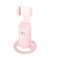Smartphone tracking gimbal stabiliser with 360-degree rotation and clip installation in black, pink or white colours