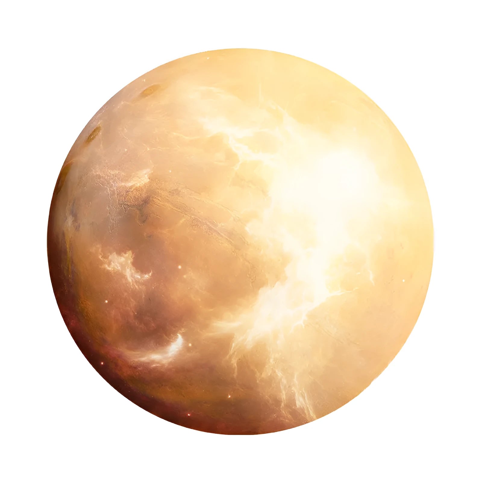 Natural rubber and silk cloth laptop cushion mouse pad with planet design, 220mm square