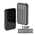 Magnetic wireless charging power bank 5000mAh in acrylic case for iPhone 12