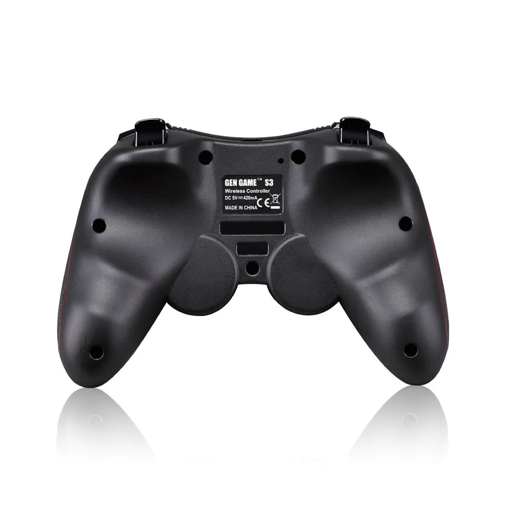 Black Bluetooth wireless game controller for mobile gaming with Android iOS compatibility