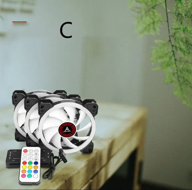 12cm camouflage pattern RGB colour changing PC chassis cooling fan