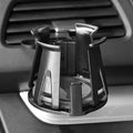 Black ABS universal car air vent beverage holder in colour box packaging