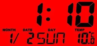 CT66 multifunction car electronic clock with blue backlight, compact 72mm size for dashboard