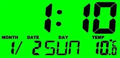 CT66 multifunction car electronic clock with blue backlight, compact 72mm size for dashboard