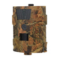 Black trail camera with 65ft night vision for orchard surveillance and wildlife monitoring
