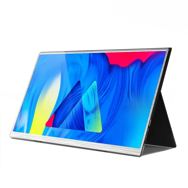 15-inch portable gaming monitor with IPS panel display and HDMI connectivity cables