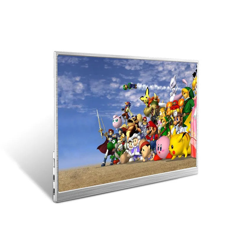 15-inch portable gaming monitor with IPS panel display and HDMI connectivity cables