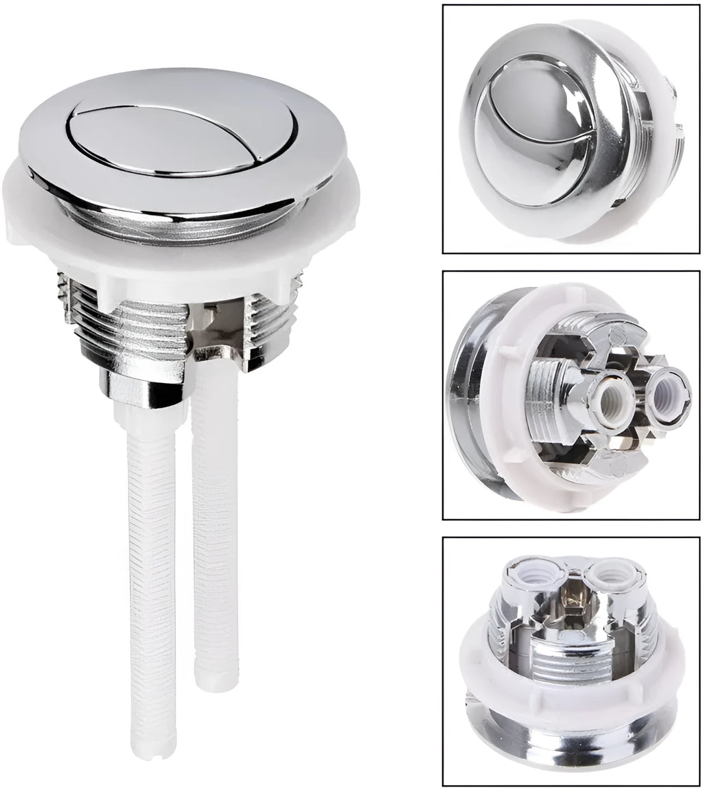 38mm white ABS plastic toilet flush button for ground drainage cisterns