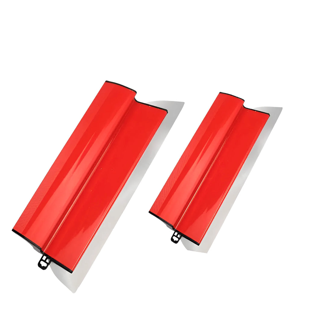 Grey wall paint leveling scraper tool with 40cm steel blade