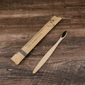 10-piece bamboo toothbrush set with charcoal bristles in multiple colours