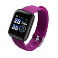 D13 colour screen smart bracelet with heart rate monitor on a wrist, showing the 1.3-inch display.