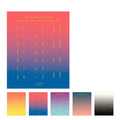 Ten A5 sheets of gradient Morandi colour label stickers for scrapbooking and journals.