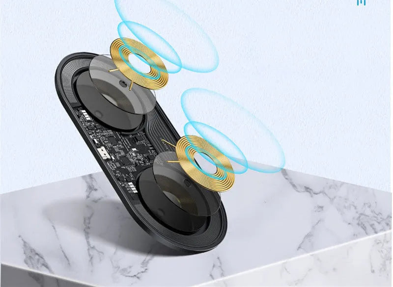 Baseus two-in-one wireless charger for phone and AirPods charging simultaneously