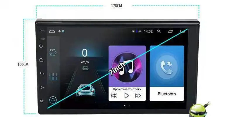 Black large LCD rotating screen car navigator for GM vehicles with Android system