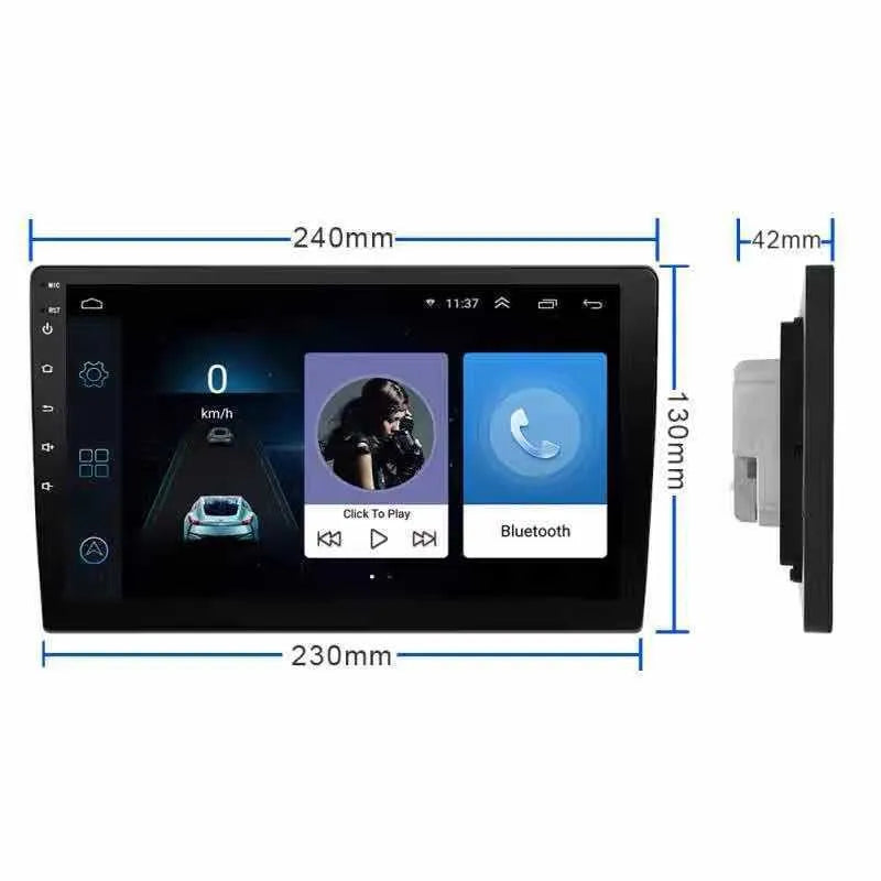 Black large LCD rotating screen car navigator for GM vehicles with Android system