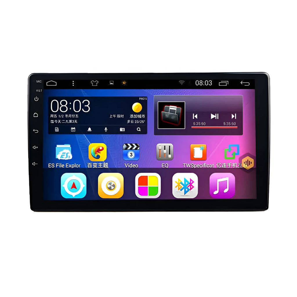 Black large LCD rotating screen car navigator for GM vehicles with Android system