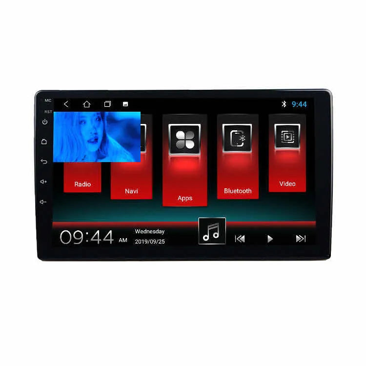 Black large LCD rotating screen car navigator for GM vehicles with Android system