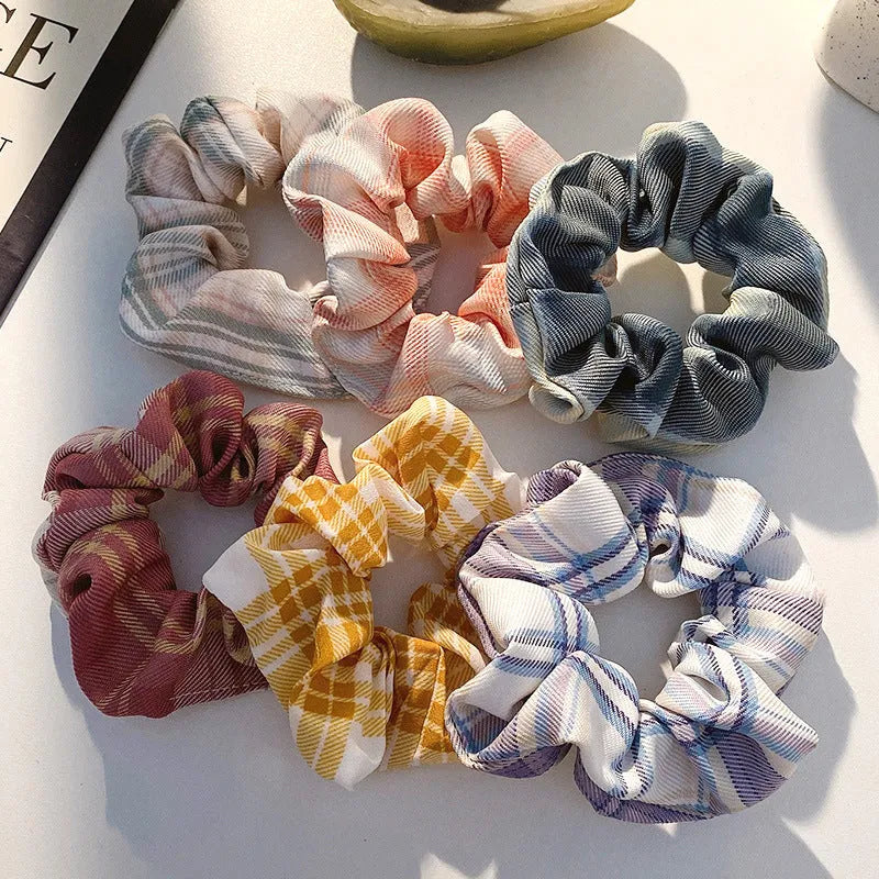 Children's 20-piece hair accessory set with elastic rings and headband rope in autumn colours