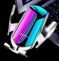 Magic Clip R1 automatic car wireless charger phone holder in gold metallic finish