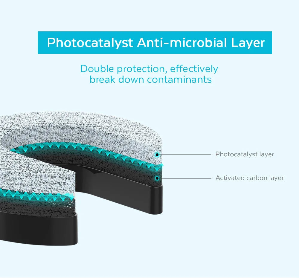 Household carbon dioxide photocatalyst mosquito lamp with UV sterilisation, compact 133mm by 245mm, black