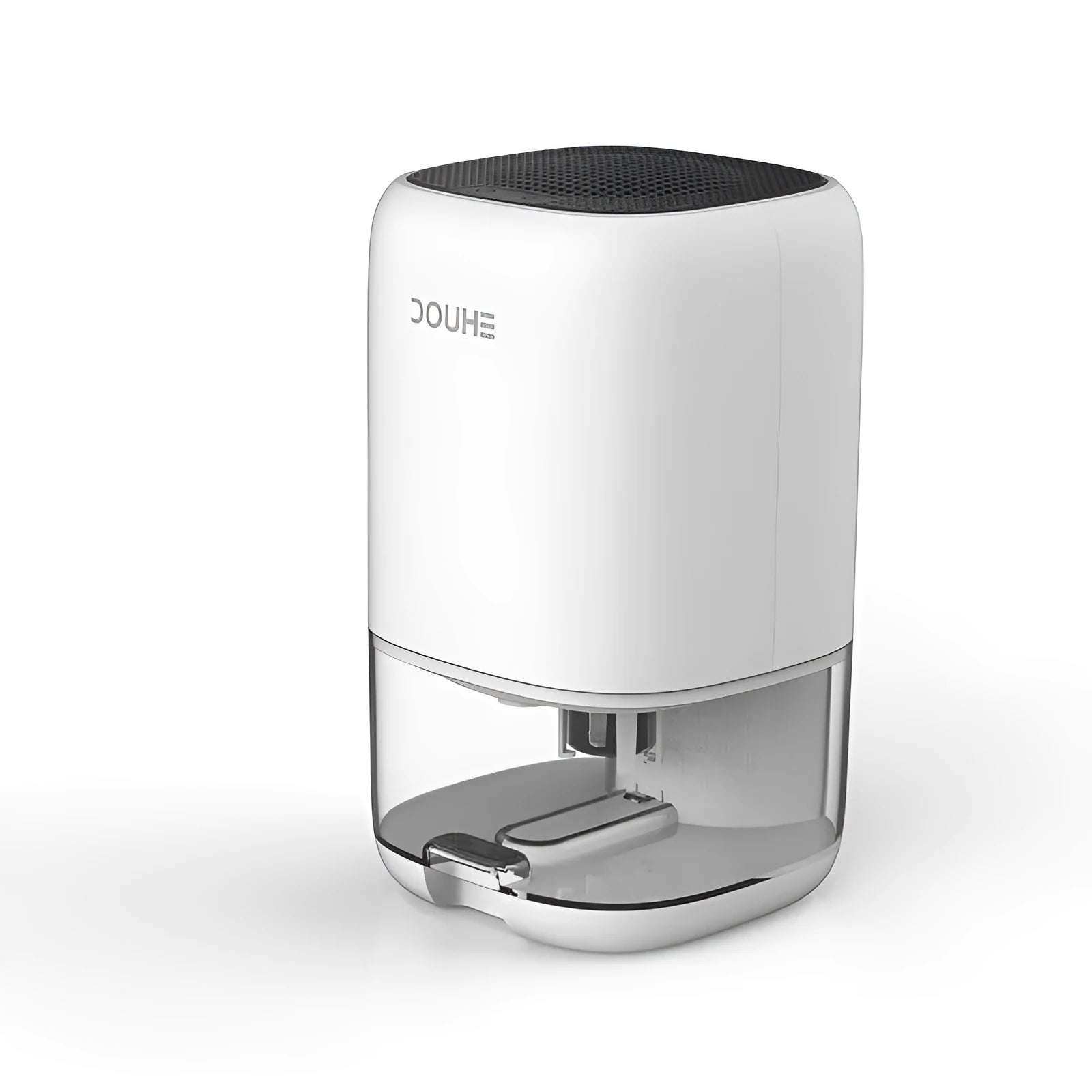 Portable dehumidifier in blue, green, or white with a 0.7 litre water tank.