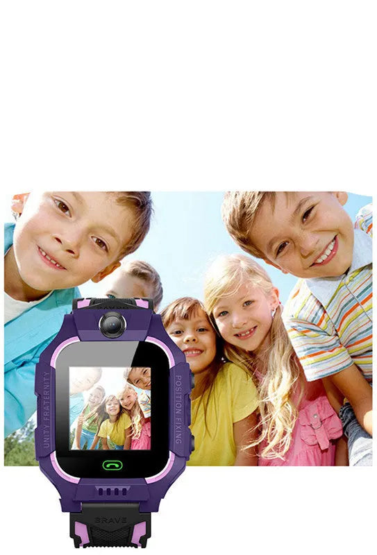 Z6 Q19 children's smart phone watch with 1.44-inch touch screen and GPS positioning in acrylic case