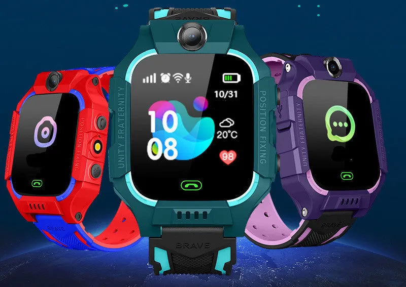 Z6 Q19 children's smart phone watch with 1.44-inch touch screen and GPS positioning in acrylic case