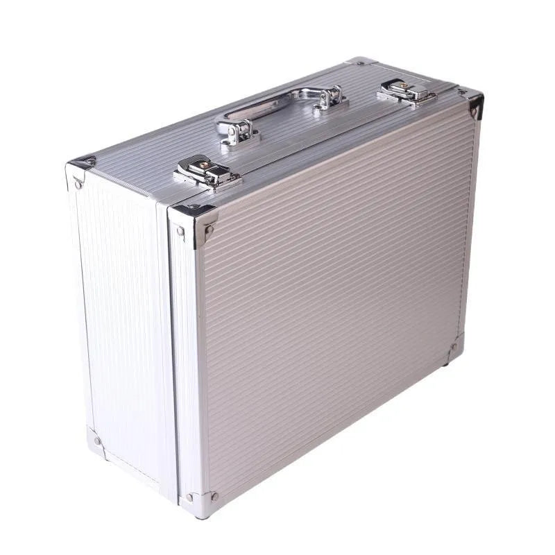 Rongtian aluminium alloy tattoo equipment storage box in black or silver finish
