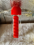 BPA-free 600ml water bottle with built-in 7-day pillbox in black, blue, red, rose red, and yellow