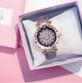 Fashion ladies wristwatch with diamond decoration and round 32mm dial in multiple colour options