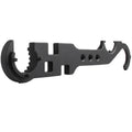 Black all-steel dual-purpose combination wrench for AR15 and M4 firearm maintenance.