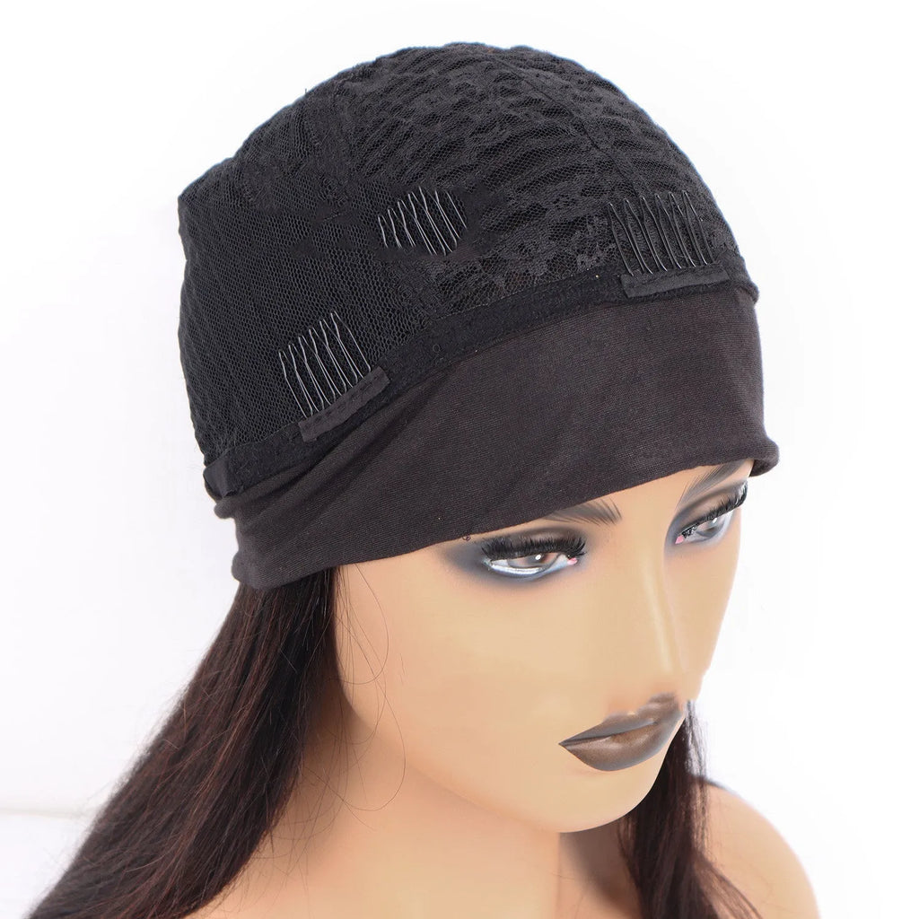 Human hair headband wig reversed hair band wig headgear real hair medium to long machine made msjoli