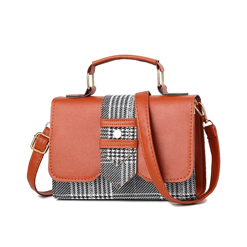 Fashion woman handbag PU soft shoulder bag in Black colour with polyester lining